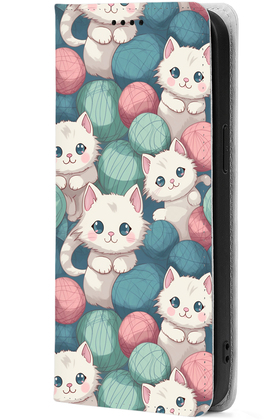 Чохол-книжка BoxFace для Samsung Galaxy S10 Plus (G975) Котики Клубочки