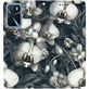 Чохол-книжка BoxFace для Oppo A16/A16s/A54s Білі орхідеї