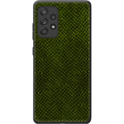 Кожаный чехол Boxface Samsung A525 Galaxy A52 Snake Forest Green