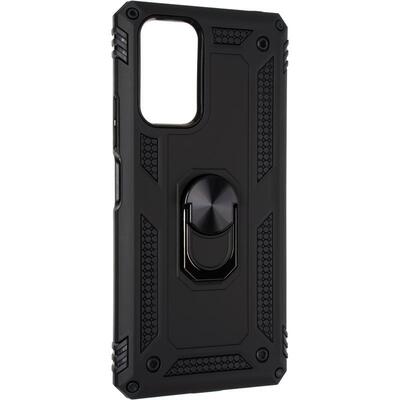 Противоударный чехол Military Ring Case для Xiaomi Redmi Note 10 Pro Черный
