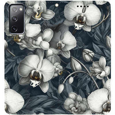 Чохол-книжка BoxFace для Samsung G780 Galaxy S20 FE Білі орхідеї