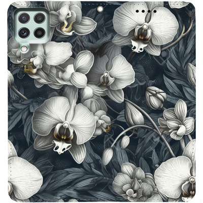 Чохол-книжка BoxFace для Samsung M215 Galaxy M21 Білі орхідеї
