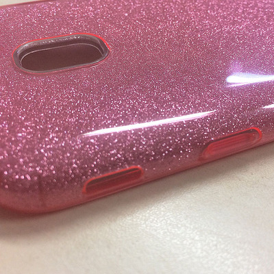 Чехол накладка Shine Case Samsung J700H Galaxy J7 Розовый