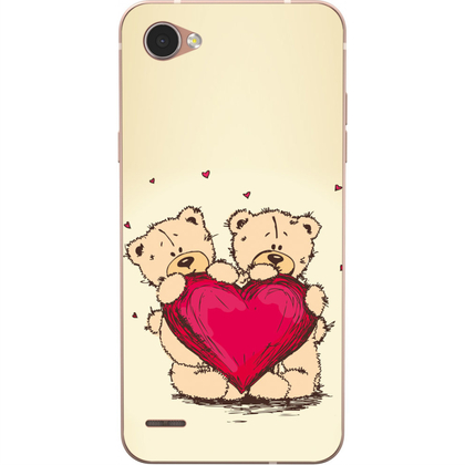 Чехол-накладка U-Print LG Q6 A / Plus LGM700 Teddy Bears Love