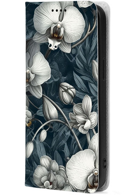 Чохол-книжка BoxFace для Samsung Galaxy M32 (M325) Білі орхідеї