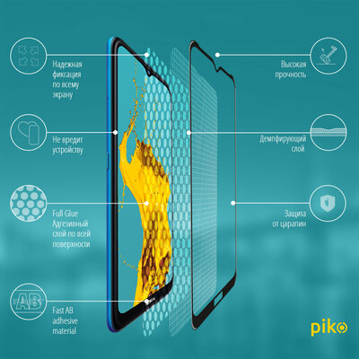 Защитное стекло Piko Full Glue для Nokia 1.4