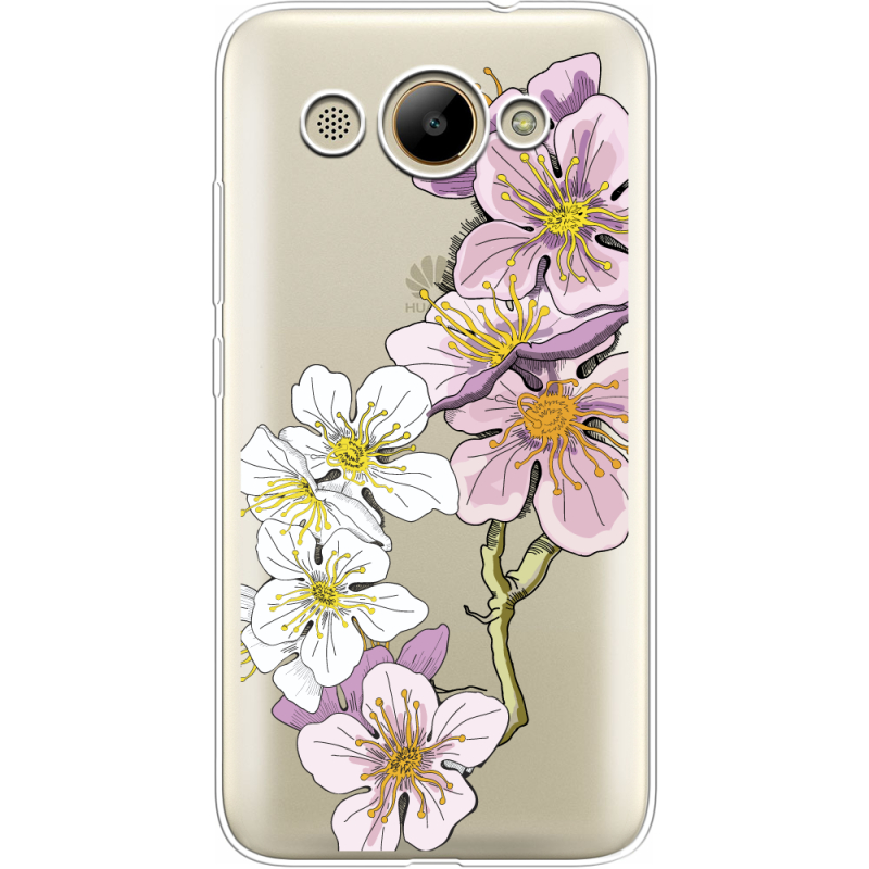 Прозрачный чехол Uprint Huawei Y3 2017 Cherry Blossom