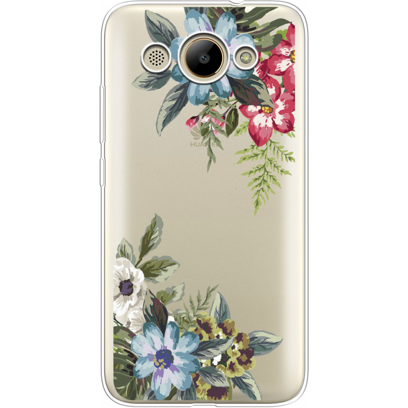 Прозрачный чехол Uprint Huawei Y3 2017 Floral