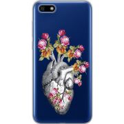 Чехол со стразами Huawei Y5 2018 / Honor 7A Heart