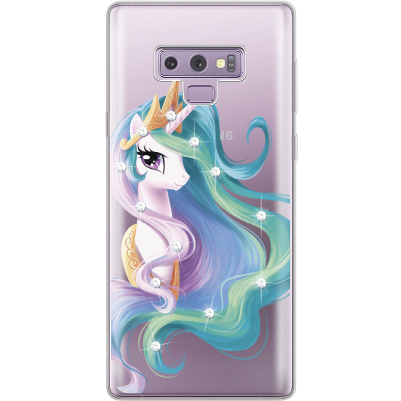 Чехол со стразами Samsung N960 Galaxy Note 9 Unicorn Queen