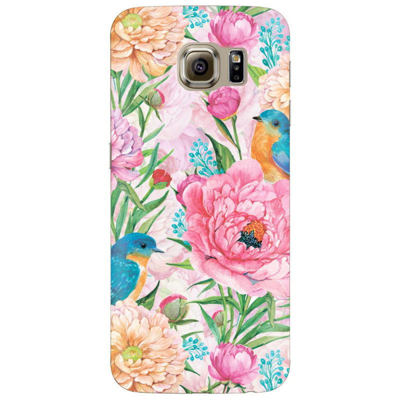 Чехол Uprint Samsung G925 Galaxy S6 Edge Birds in Flowers