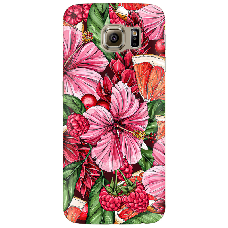 Чехол Uprint Samsung G925 Galaxy S6 Edge Tropical Flowers