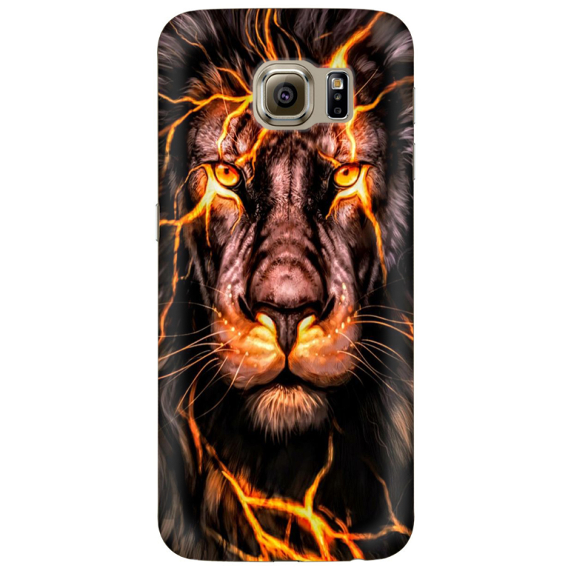 Чехол Uprint Samsung G925 Galaxy S6 Edge Fire Lion