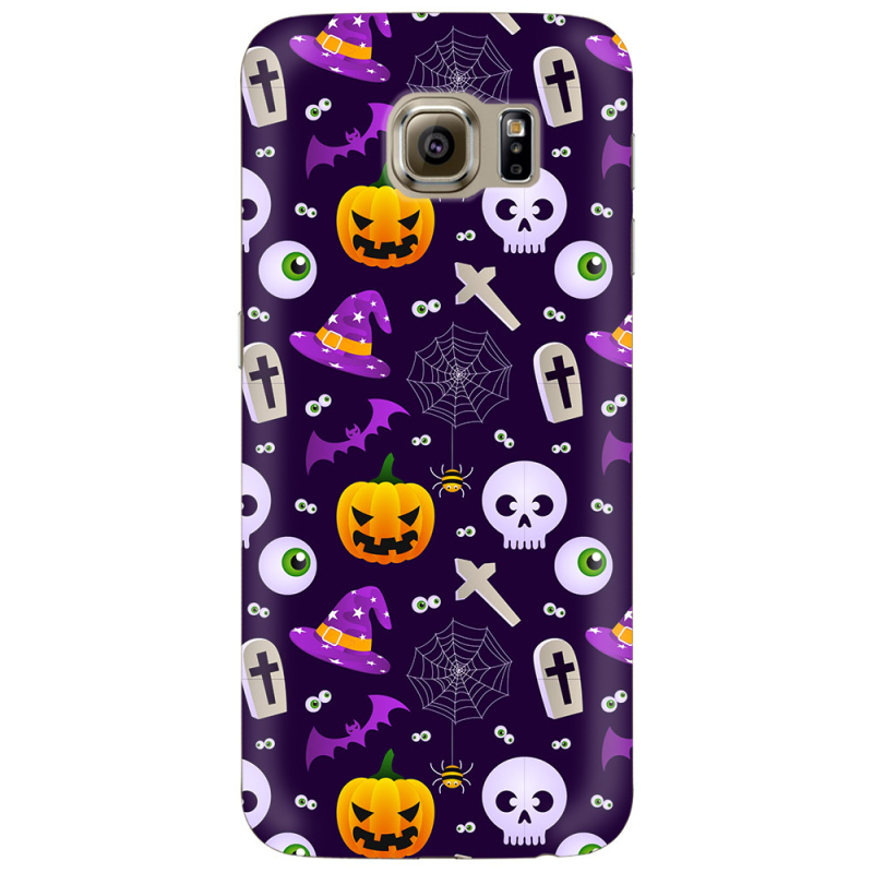Чехол Uprint Samsung G925 Galaxy S6 Edge Halloween Purple Mood