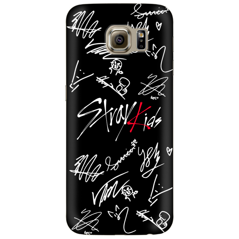 Чехол Uprint Samsung G925 Galaxy S6 Edge Stray Kids автограф