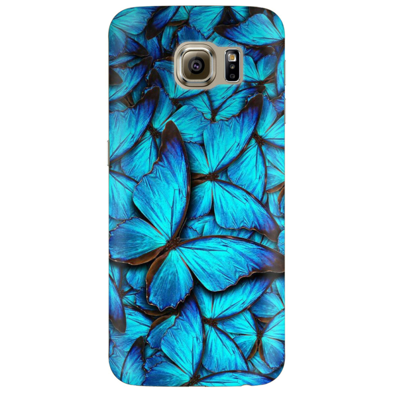 Чехол Uprint Samsung G925 Galaxy S6 Edge лазурные бабочки