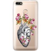 Чехол со стразами Huawei Nova Lite 2017 Heart