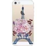 Чехол со стразами Apple iPhone 5 / 5S / 5SE Eiffel Tower