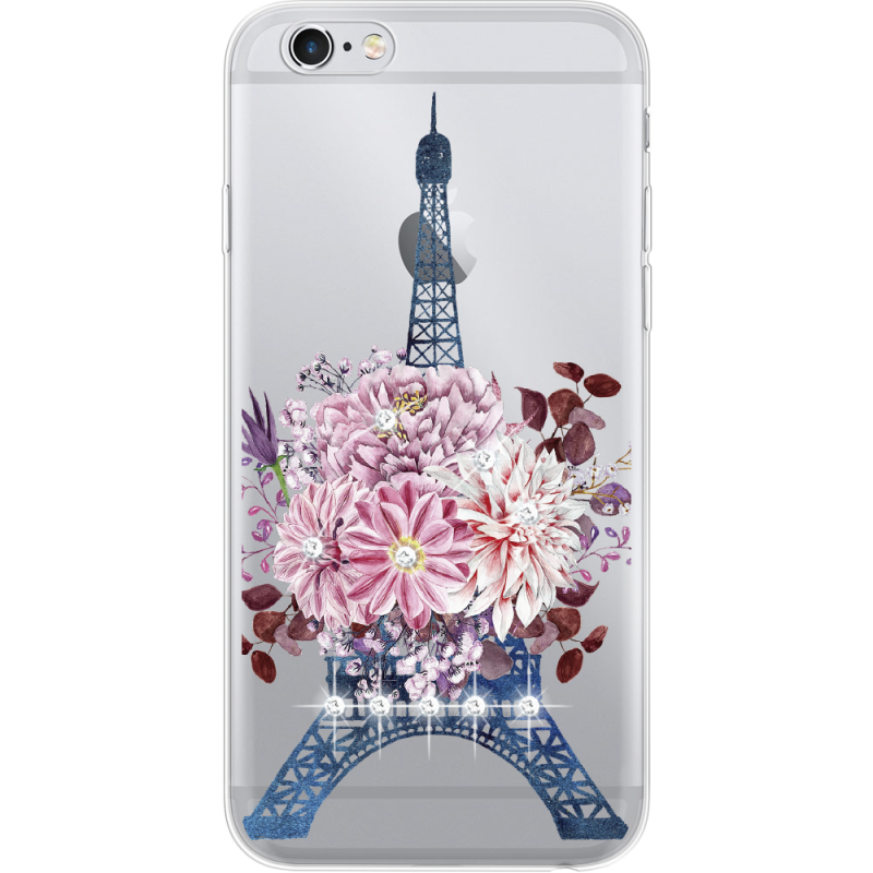 Чехол со стразами Apple iPhone 6 / 6S Eiffel Tower