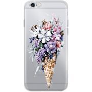 Чехол со стразами Apple iPhone 6 / 6S Ice Cream Flowers