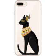 Чехол со стразами Apple iPhone 7/8 Plus Egipet Cat