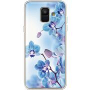 Чехол со стразами Samsung A600 Galaxy A6 2018 Orchids