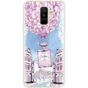 Чехол со стразами Samsung A605 Galaxy A6 Plus 2018 Perfume bottle