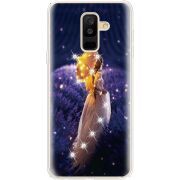 Чехол со стразами Samsung A605 Galaxy A6 Plus 2018 Girl with Umbrella