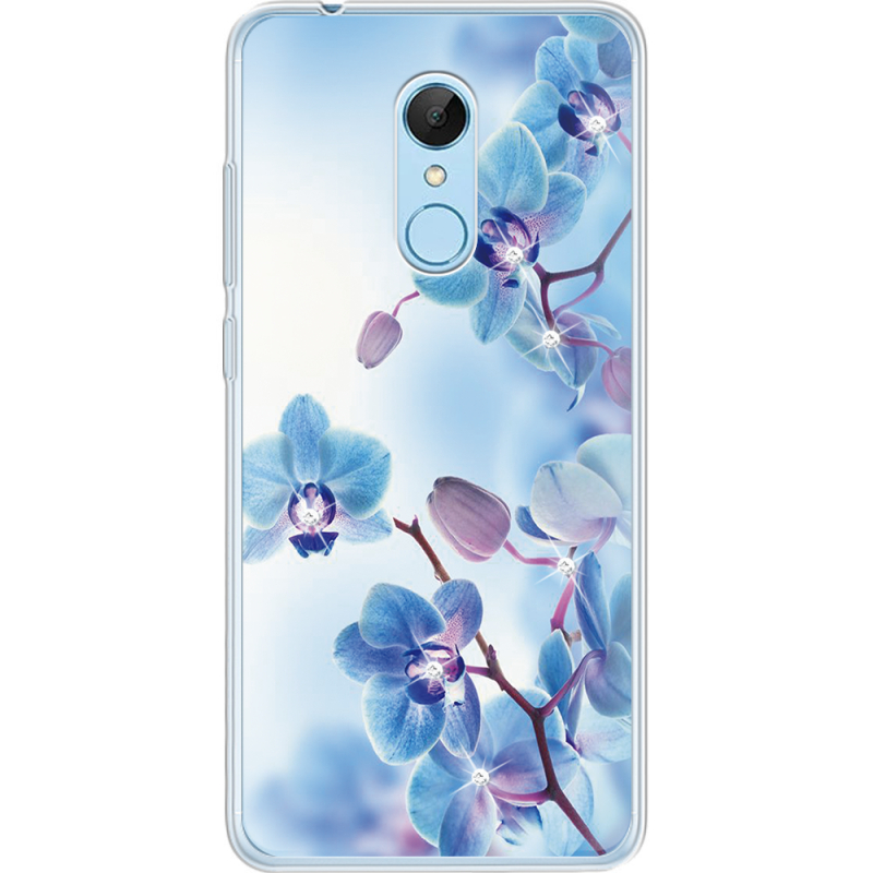 Чехол со стразами Xiaomi Redmi 5 Orchids