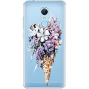 Чехол со стразами Xiaomi Redmi 5 Ice Cream Flowers