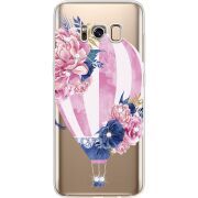 Чехол со стразами Samsung G950 Galaxy S8 Pink Air Baloon