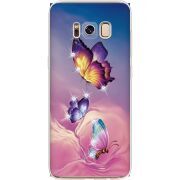 Чехол со стразами Samsung G950 Galaxy S8 Butterflies