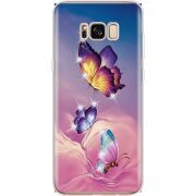 Чехол со стразами Samsung G955 Galaxy S8 Plus Butterflies