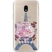 Чехол со стразами Samsung J330 Galaxy J3 2017 Eiffel Tower