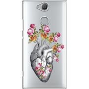 Чехол со стразами Sony Xperia XA2 H4113 Heart