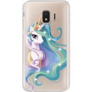 Чехол со стразами Samsung J260 Galaxy J2 Core Unicorn Queen