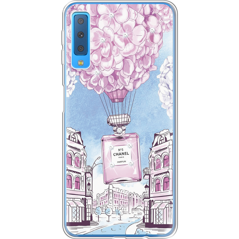 Чехол со стразами Samsung A750 Galaxy A7 2018 Perfume bottle
