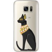Чехол со стразами Samsung G930 Galaxy S7 Egipet Cat