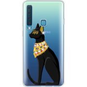 Чехол со стразами Samsung A920 Galaxy A9 2018 Egipet Cat