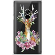 Чехол со стразами Xiaomi Mi Mix Deer with flowers