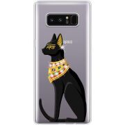 Чехол со стразами Samsung N950F Galaxy Note 8 Egipet Cat