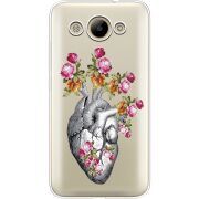 Чехол со стразами Huawei Y3 2017 Heart