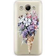 Чехол со стразами Huawei Y3 2017 Ice Cream Flowers
