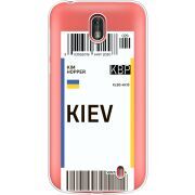 Прозрачный чехол Uprint Nokia 1 Ticket Kiev