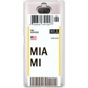 Прозрачный чехол Uprint Sony Xperia 10 I4113 Ticket Miami