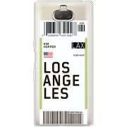 Прозрачный чехол Uprint Sony Xperia 10 Plus I4213 Ticket Los Angeles