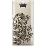 Прозрачный чехол Uprint Sony Xperia 10 Plus I4213 Chinese Dragon