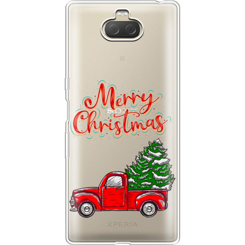 Прозрачный чехол Uprint Sony Xperia 10 Plus I4213 Holiday Car
