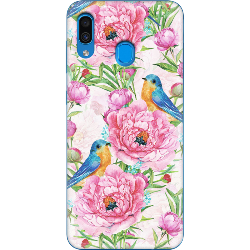 Чехол Uprint Samsung A305 Galaxy A30 Birds and Flowers