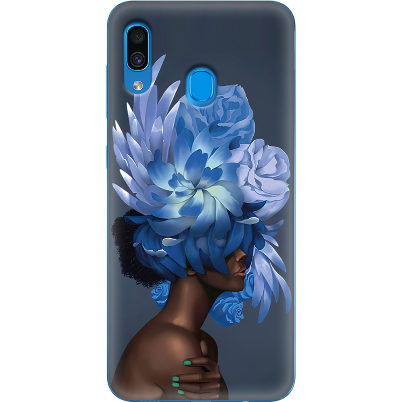 Чехол Uprint Samsung A305 Galaxy A30 Exquisite Blue Flowers